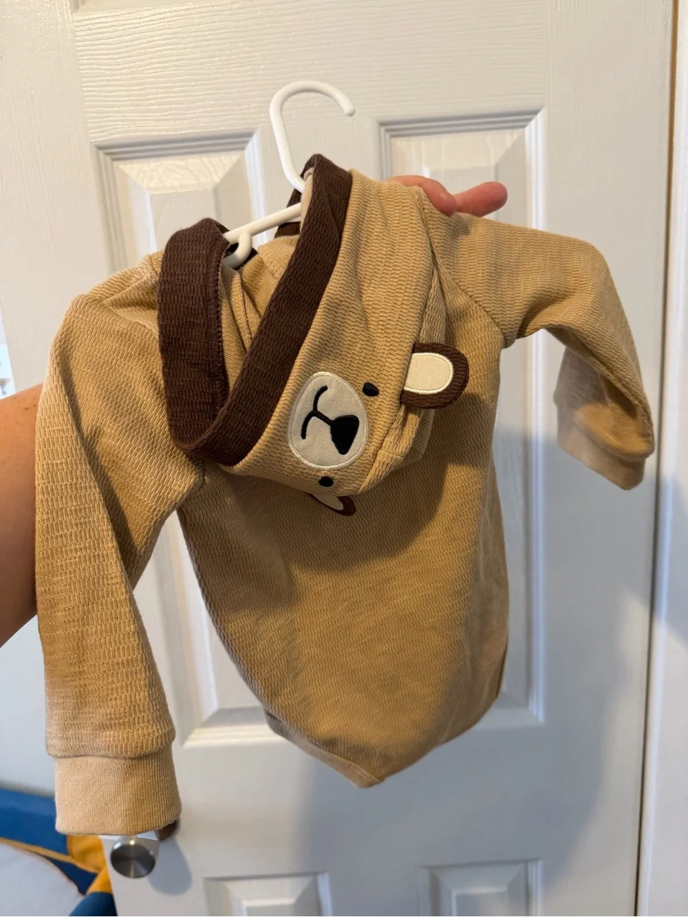 Lullaby Lane Bear Hooded Onesie Bodysuit